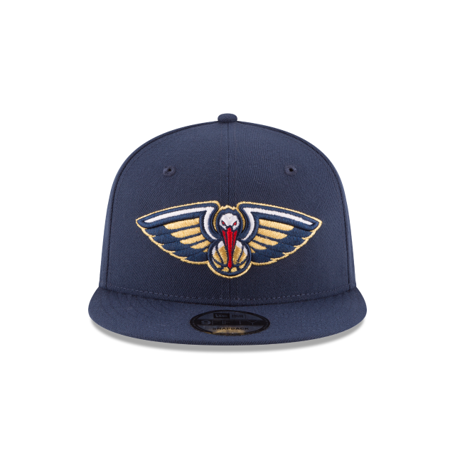 New Orleans Pelicans NBA New Era pour hommes, bleu marine 9Fifty Basic Snapback