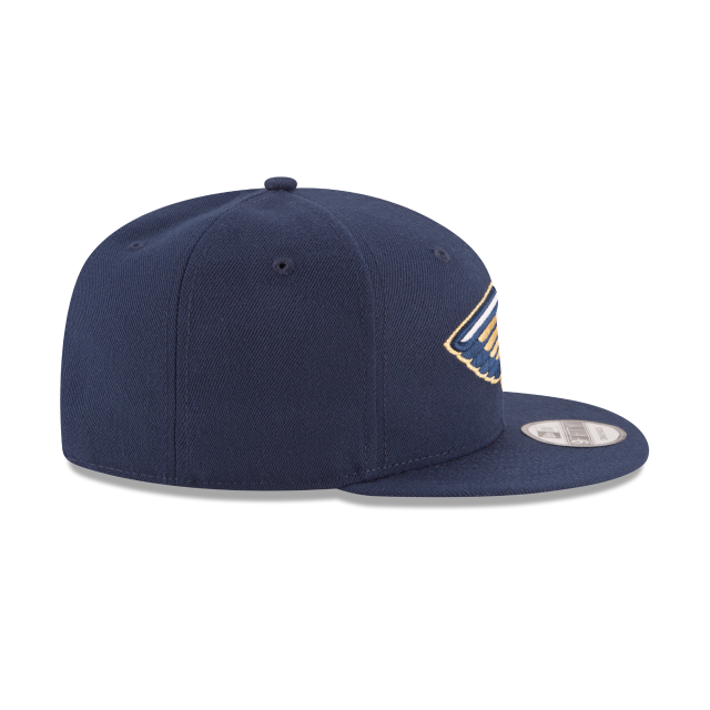 New Orleans Pelicans NBA New Era pour hommes, bleu marine 9Fifty Basic Snapback