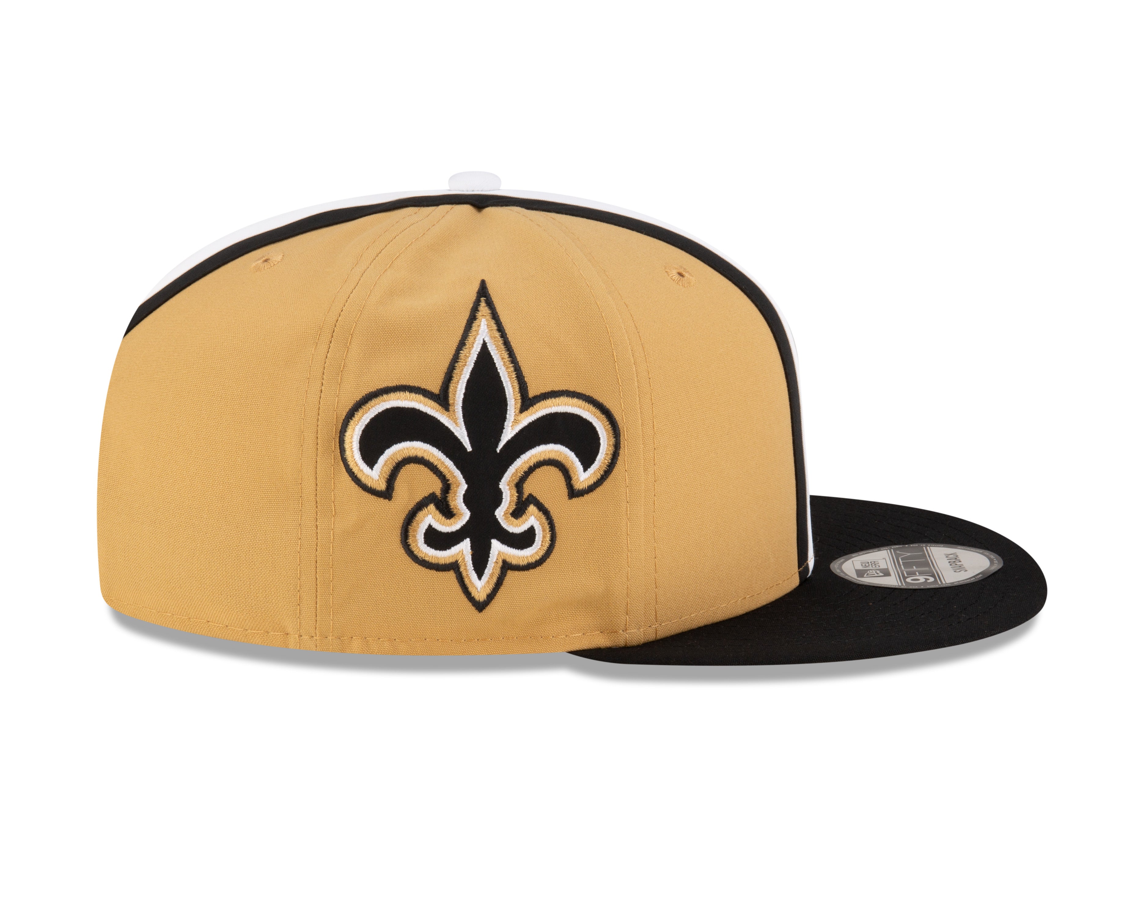 New Orleans Saints NFL New Era Men's Beige 9Fifty Helmet Pack Snapback