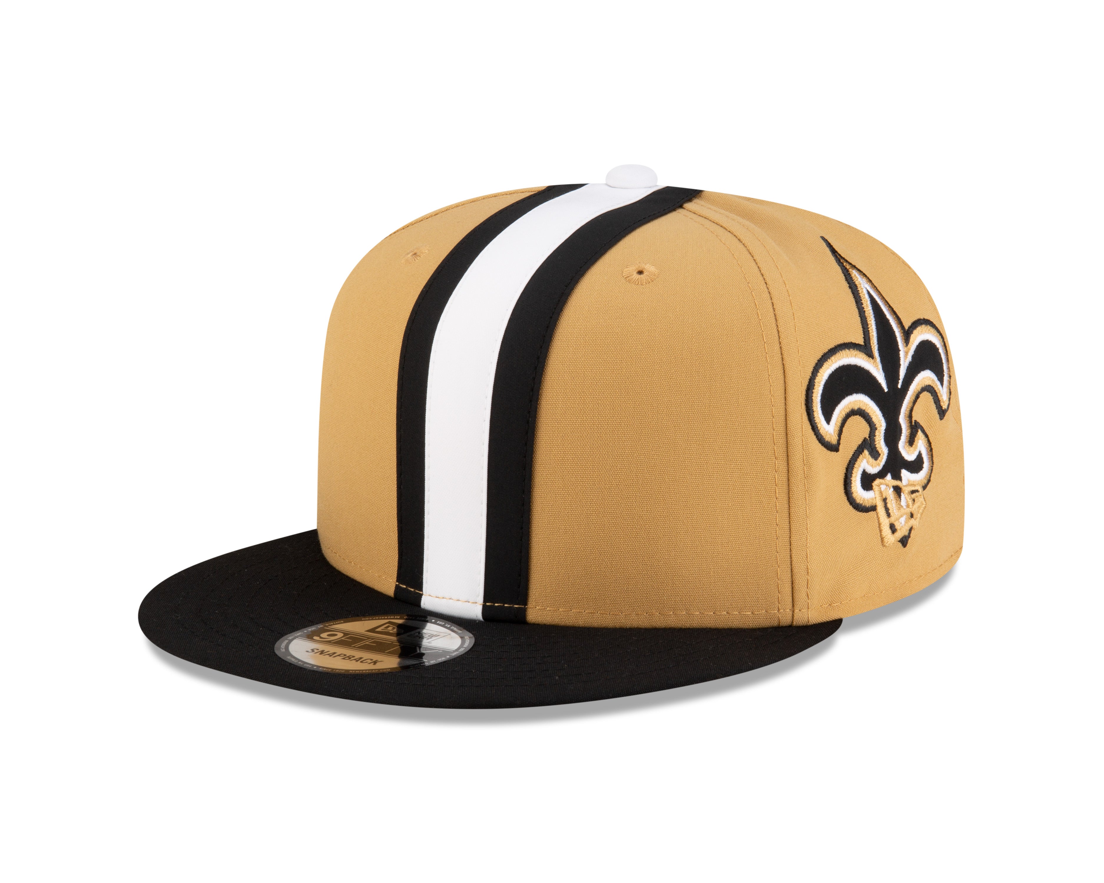 New Orleans Saints NFL New Era Men's Beige 9Fifty Helmet Pack Snapback