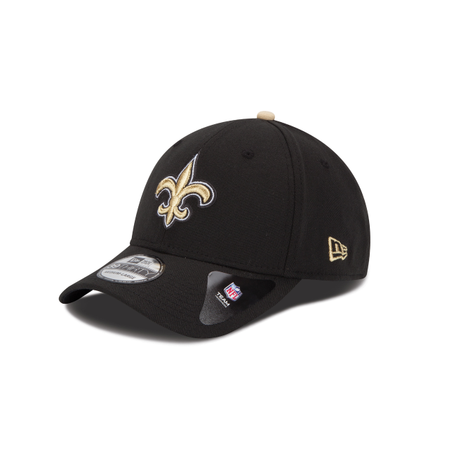 New Orleans Saints NFL New Era Men's Black 39Thirty Team Classic Stretch Fit Hat