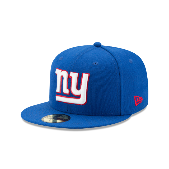 New York Giants NFL New Era Calming Blue 59Fifty Team Casquette ajustée de base pour hommes