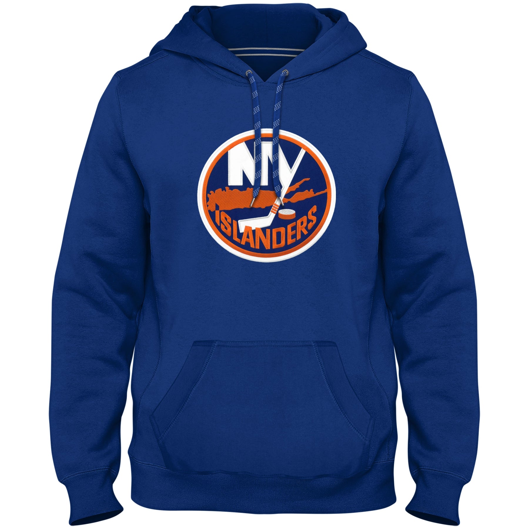 New York Islanders NHL Bulletin Men's Royal Blue Express Twill Logo Hoodie