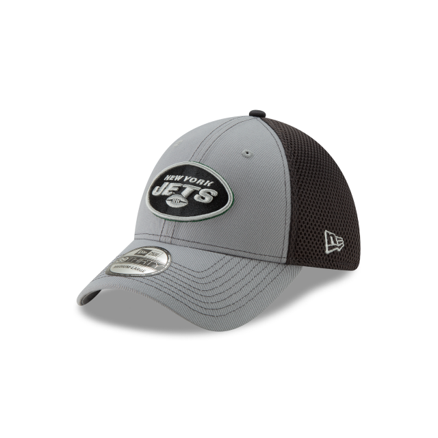 New York Jets NFL New Era Casquette extensible grise 39Thirty Greyed Out Neo 2 pour hommes