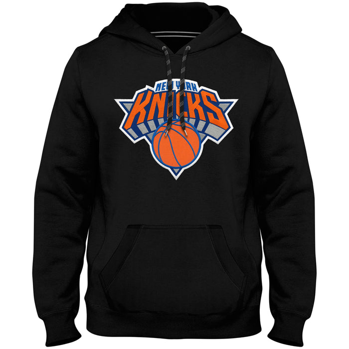 New York Knicks NBA Bulletin Men's Black Express Twill Logo Hoodie