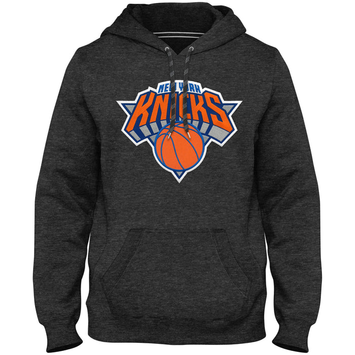 New York Knicks NBA Bulletin Men's Charcoal Express Twill Logo Hoodie