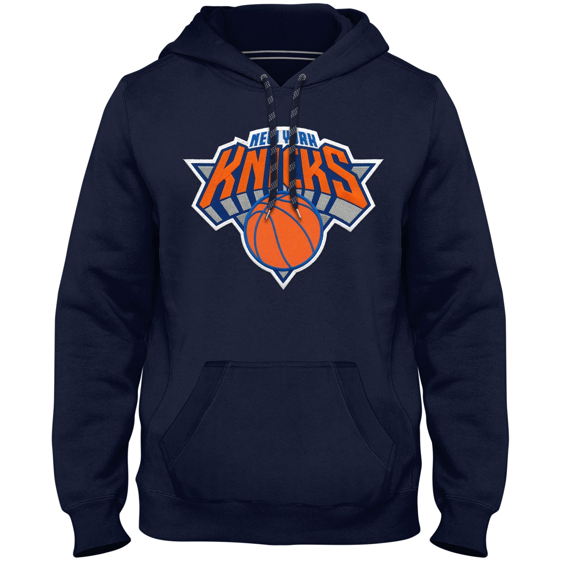 New York Knicks NBA Bulletin Men's Navy Express Twill Logo Hoodie