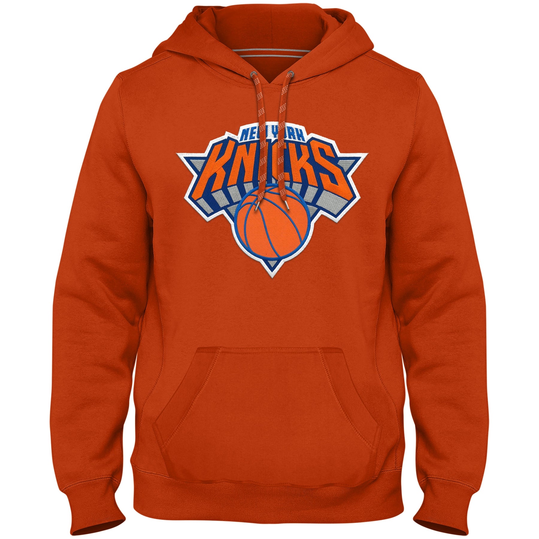 New York Knicks NBA Bulletin Men's Orange Express Twill Logo Hoodie