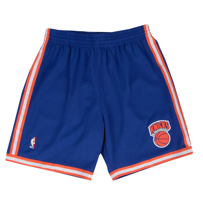 New York Knicks NBA Mitchell & Ness Men's Royal Blue 1991-92 Hardwood Classics Swingman Shorts