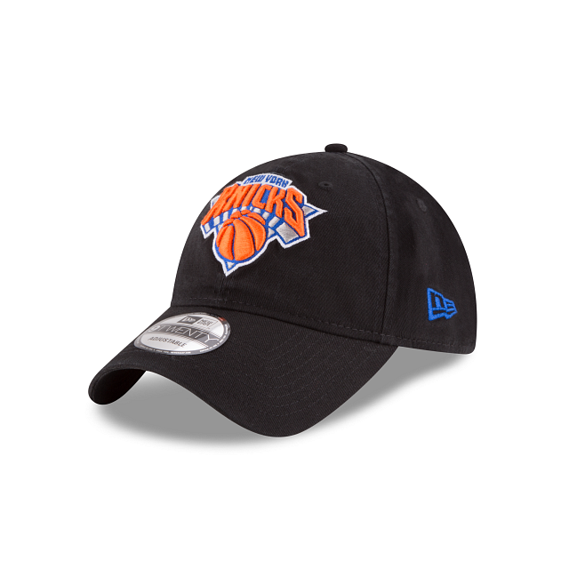 New York Knicks NBA New Era Men's Black 9Twenty Core Classic Adjustable Hat