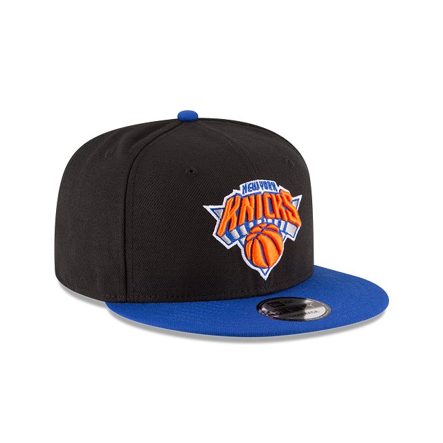 New York Knicks NBA New Era Men's Black/Royal Blue 9Fifty Two Tone Snapback