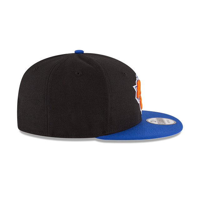 New York Knicks NBA New Era Men's Black/Royal Blue 9Fifty Two Tone Snapback