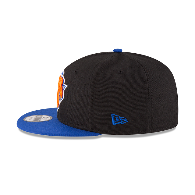 New York Knicks NBA New Era Men's Black/Royal Blue 9Fifty Two Tone Snapback