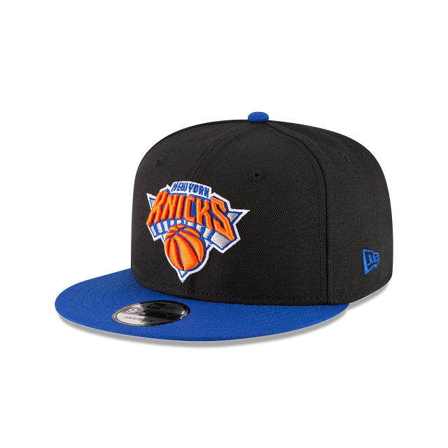 New York Knicks NBA New Era Men's Black/Royal Blue 9Fifty Two Tone Snapback