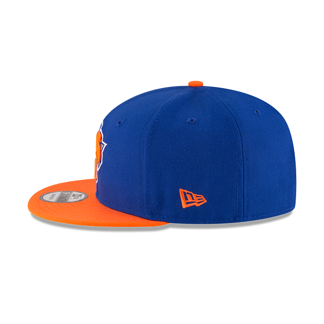 New York Knicks NBA New Era Men's Royal Blue/Orange 9Fifty Two Tone Snapback