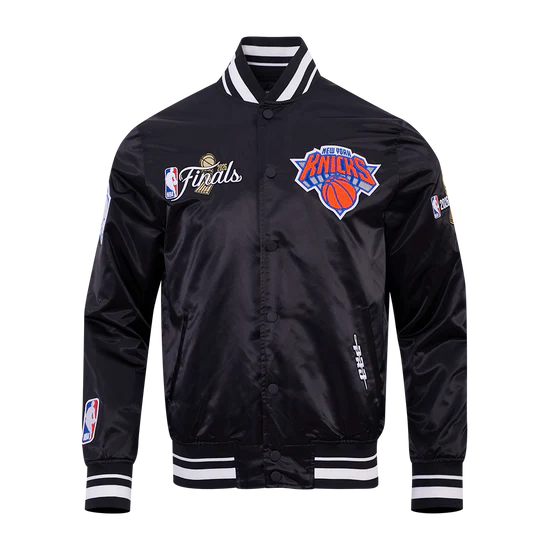 New York Knicks NBA Pro Standard Men's Black 2026 Championship Satin Jacket