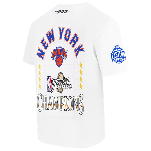 New York Knicks NBA Pro Standard Men's White 2026 Championship Drop Shoulder T-Shirt