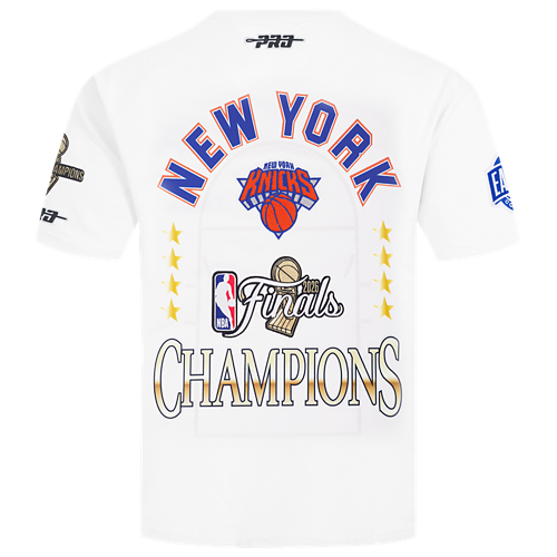 New York Knicks NBA Pro Standard Men's White 2026 Championship Drop Shoulder T-Shirt