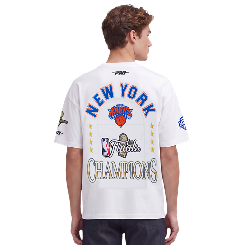New York Knicks NBA Pro Standard Men's White 2026 Championship Drop Shoulder T-Shirt