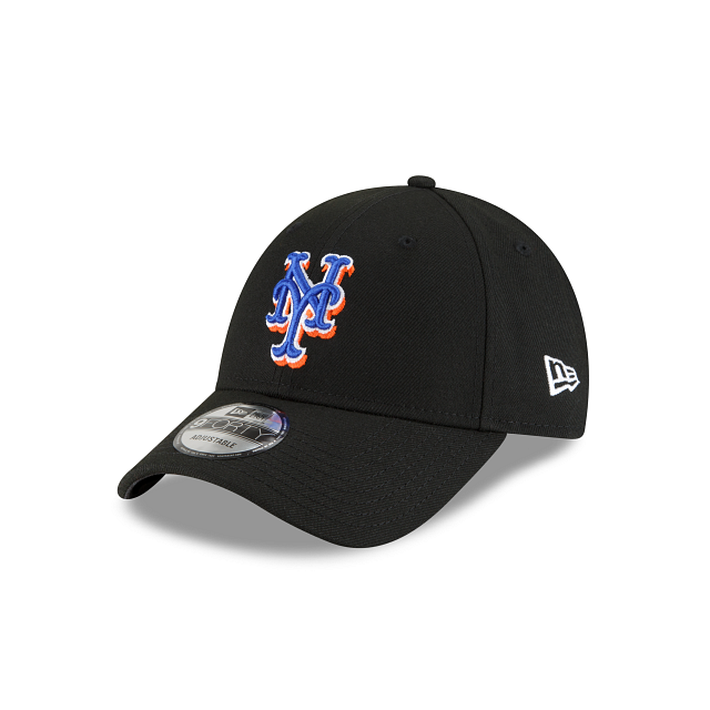 New York Mets MLB New Era Casquette réglable noire 9Forty The League Alternate 2022 pour hommes