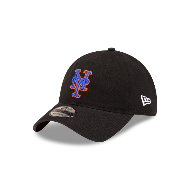 Casquette ajustable alternative noire 9Twenty Core Classic MLB New Era pour homme des Mets de New York