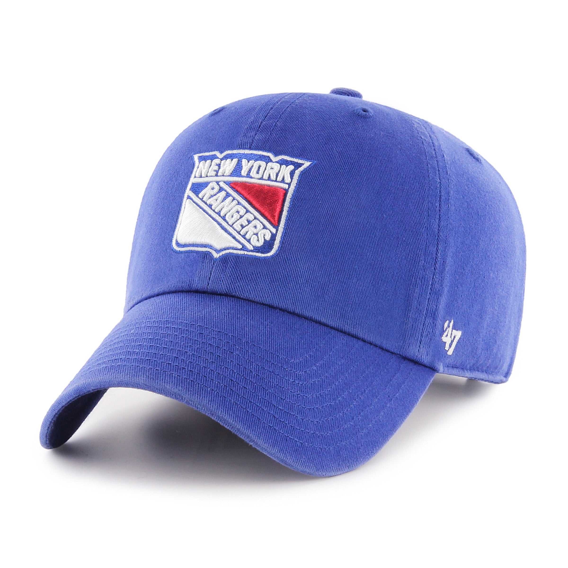 New York Rangers NHL 47 Brand Men's Royal Clean Up Adjustable Hat