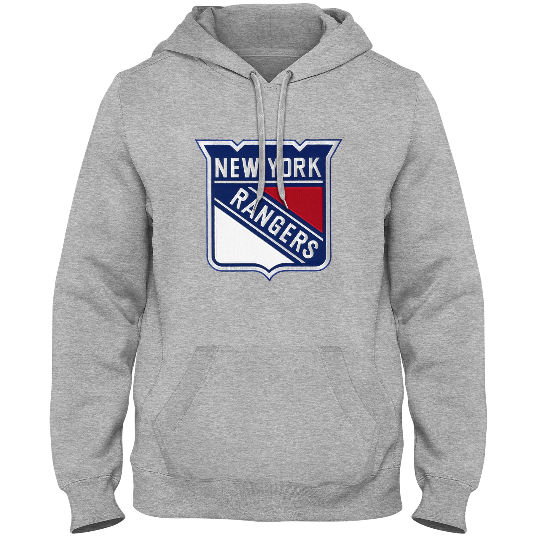 New York Rangers NHL Bulletin Men's Athletic Grey Express Twill Logo Hoodie