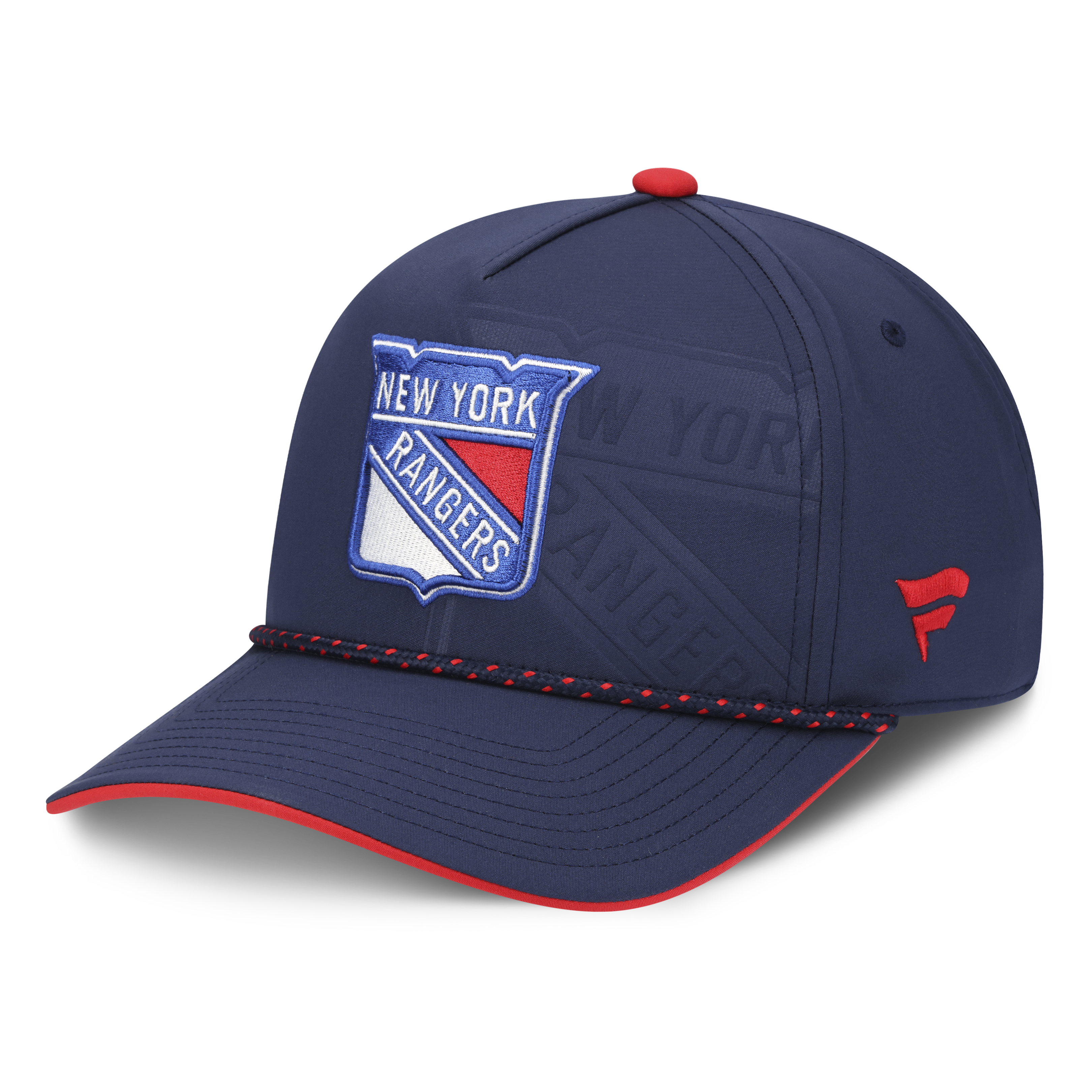 New York Rangers NHL Fanatics Branded Men's Navy 2026 Draft Authentic Pro A-Frame Adjustable Hat