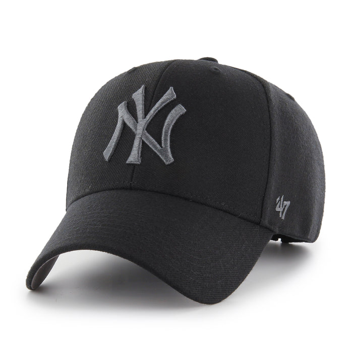 New York Yankees MLB 47 Brand Men's Black MVP Adjustable Hat