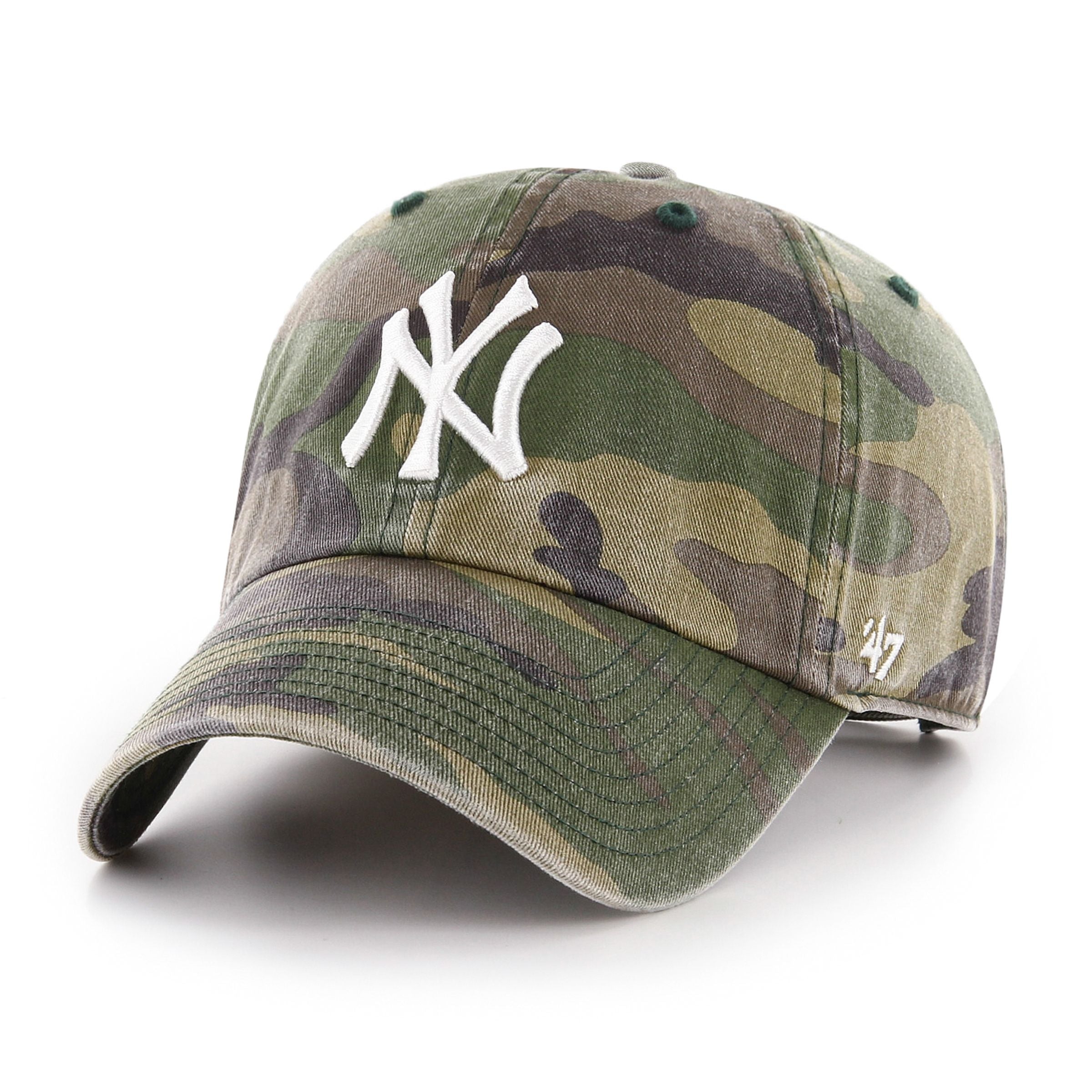 New York Yankees MLB 47 Brand Men's Camo Clean Up Adjustable Hat