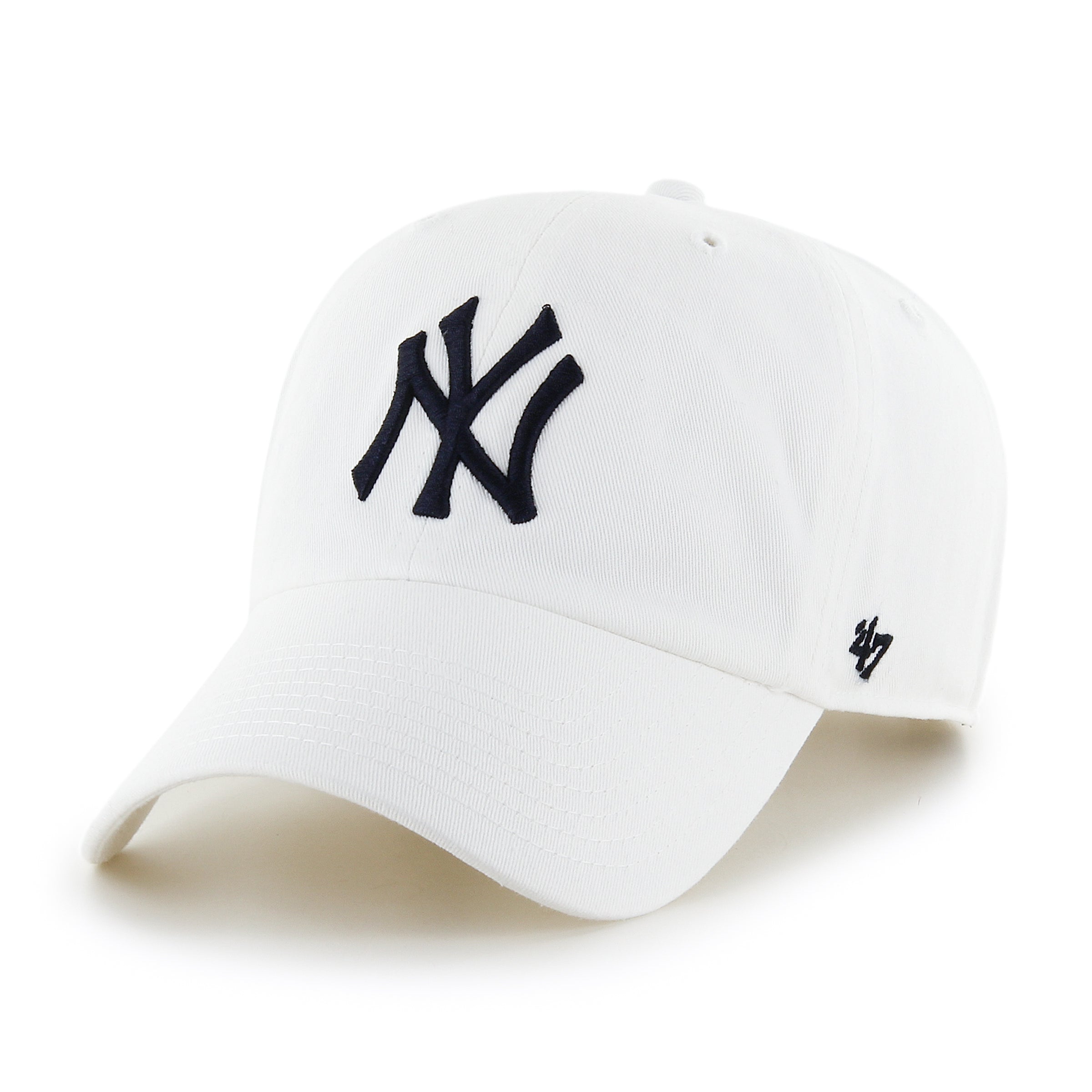 New York Yankees MLB 47 Brand Men's White Alternate Clean Up Adjustable Hat