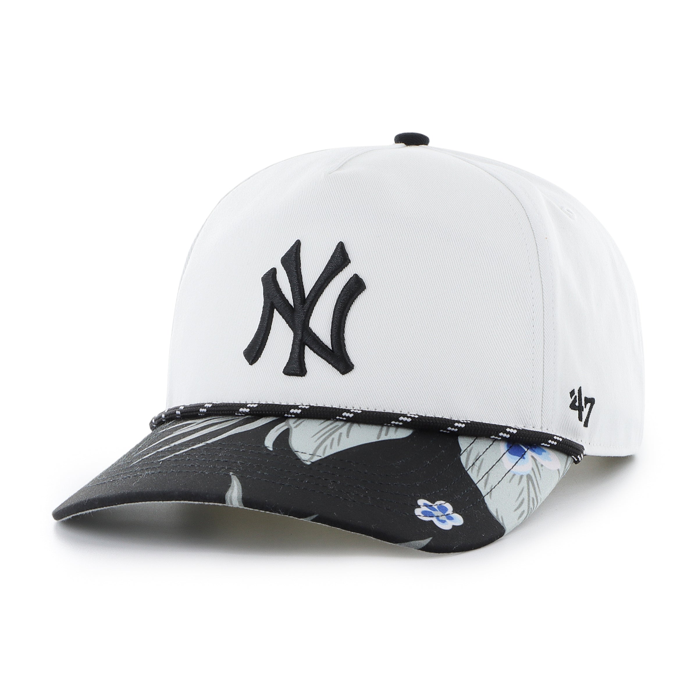 Casquette réglable blanche Dark Tropic Hitch des Yankees de New York MLB 47 Brand pour hommes