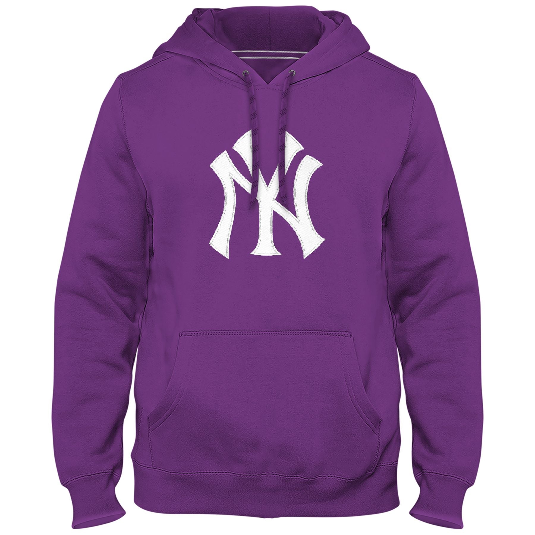 New York Yankees MLB Bulletin Men's Purple Express Twill Logo Hoodie