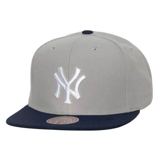 New York Yankees MLB Mitchell & Ness Men's Grey Cooperstown Snapback
