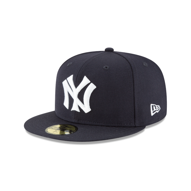 New York Yankees MLB New Era Casquette ajustée en laine bleu marine 59Fifty Cooperstown 1922 pour hommes