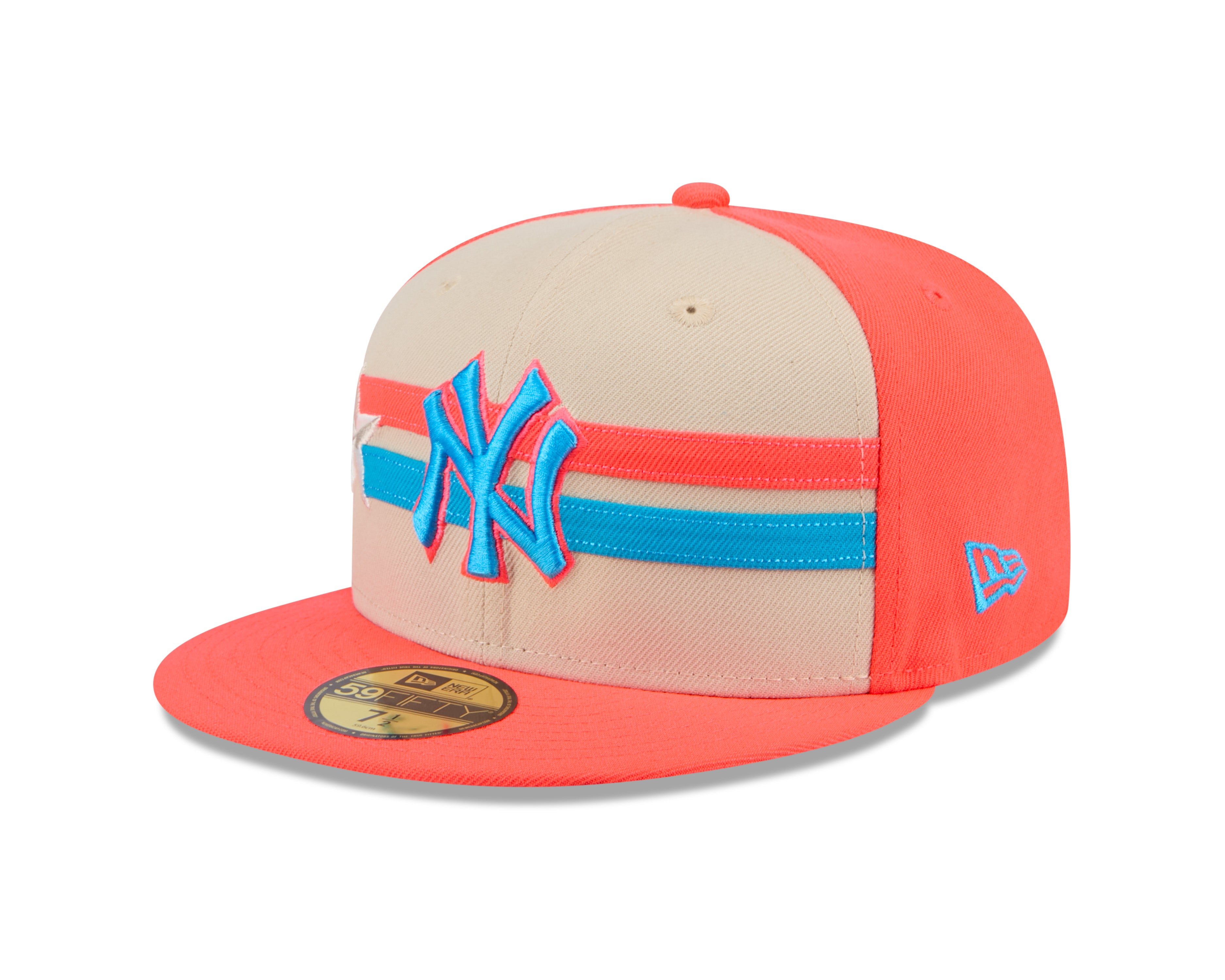 New York Yankees MLB New Era Men's Orange/Beige 59Fifty 2024 All Star Game Fitted Hat