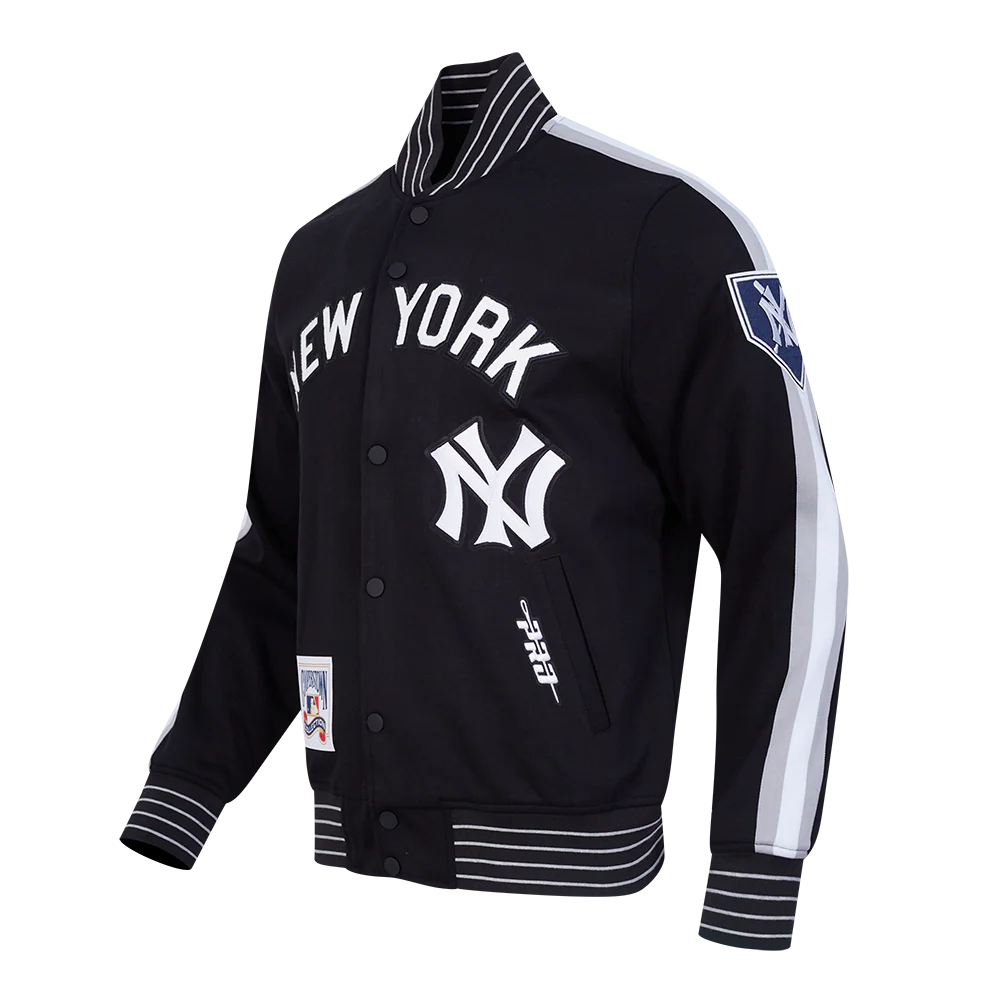 Veste en maille double noire Cooperstown pour homme des Yankees de New York (MLB Pro Standard)