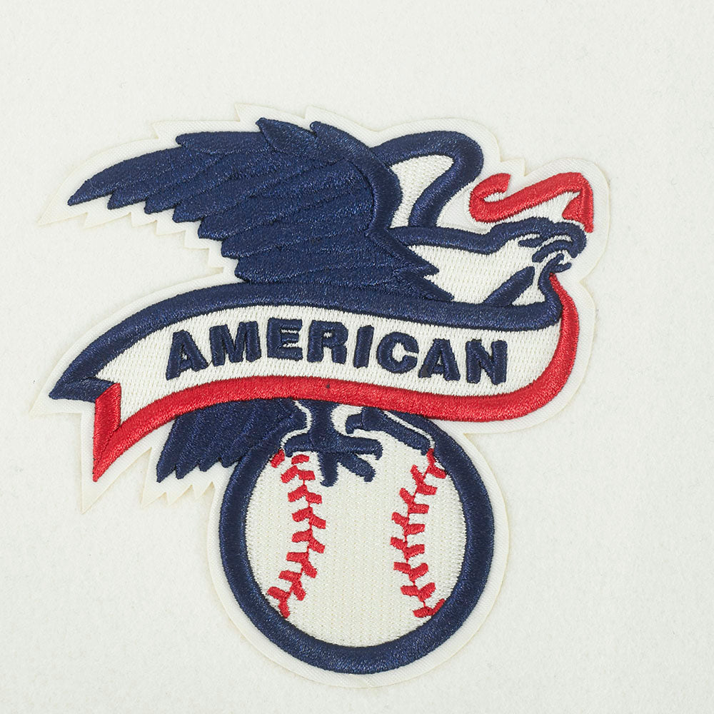 New York Yankees MLB Pro Standard Men's Eggshell/Navy Modern Originals Rib Wool Varsity Jacket