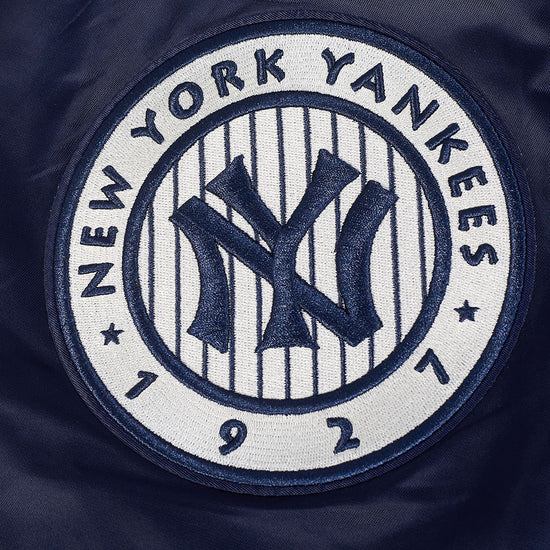 Veste en satin bleu marine Modern Originals pour homme, modèle Pro Standard de la MLB des Yankees de New York