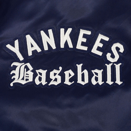 Veste en satin bleu marine Modern Originals pour homme, modèle Pro Standard de la MLB des Yankees de New York