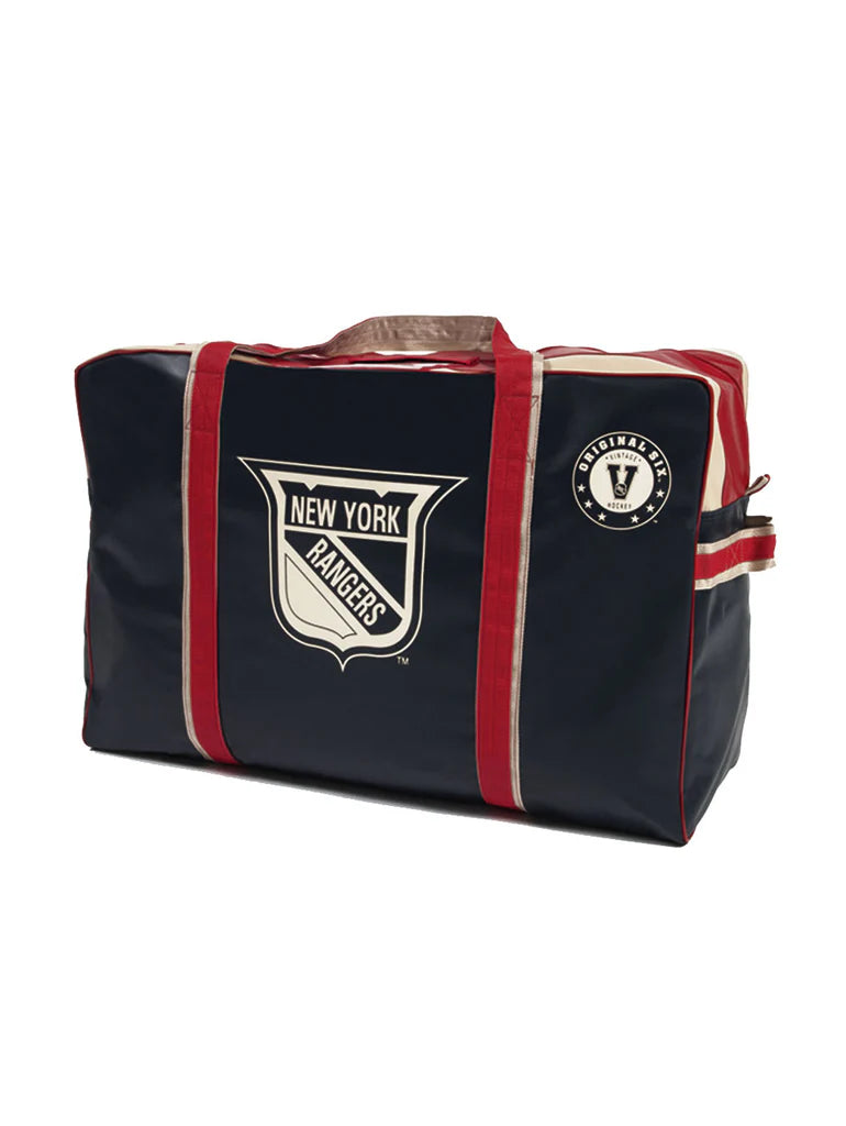 Sac de transport de hockey senior vintage Inglasco Original 6 des Yankees de New York NHL