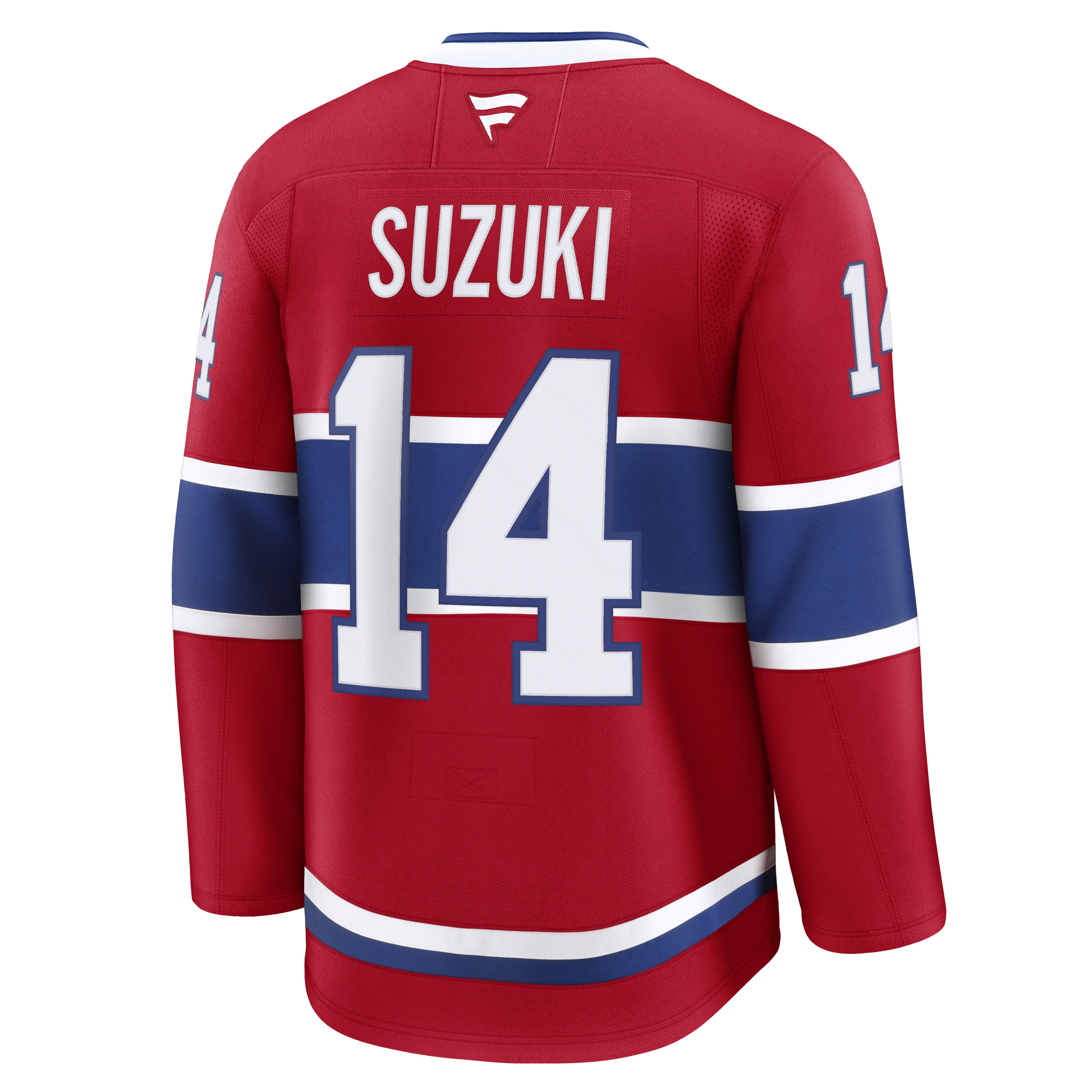 Nick Suzuki Canadiens de Montréal NHL Fanatics Branded Maillot premium rouge pour hommes