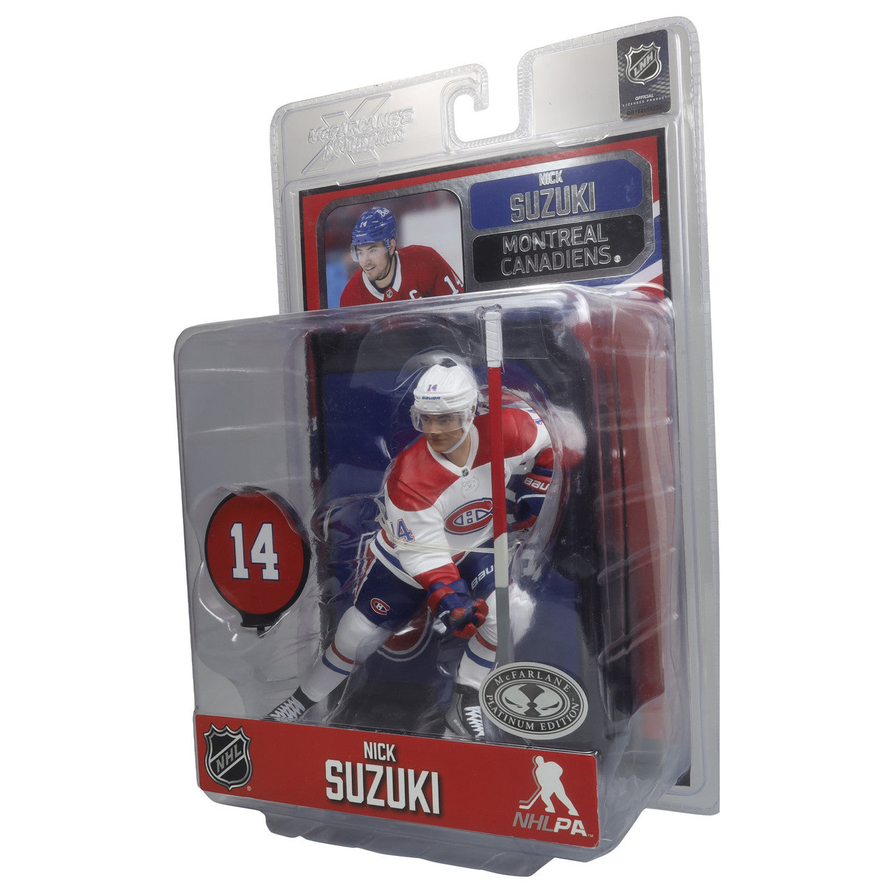 Nick Suzuki Montreal Canadiens NHL McFarlane Toys Away Uniform Legacy Series 7" Action Figure