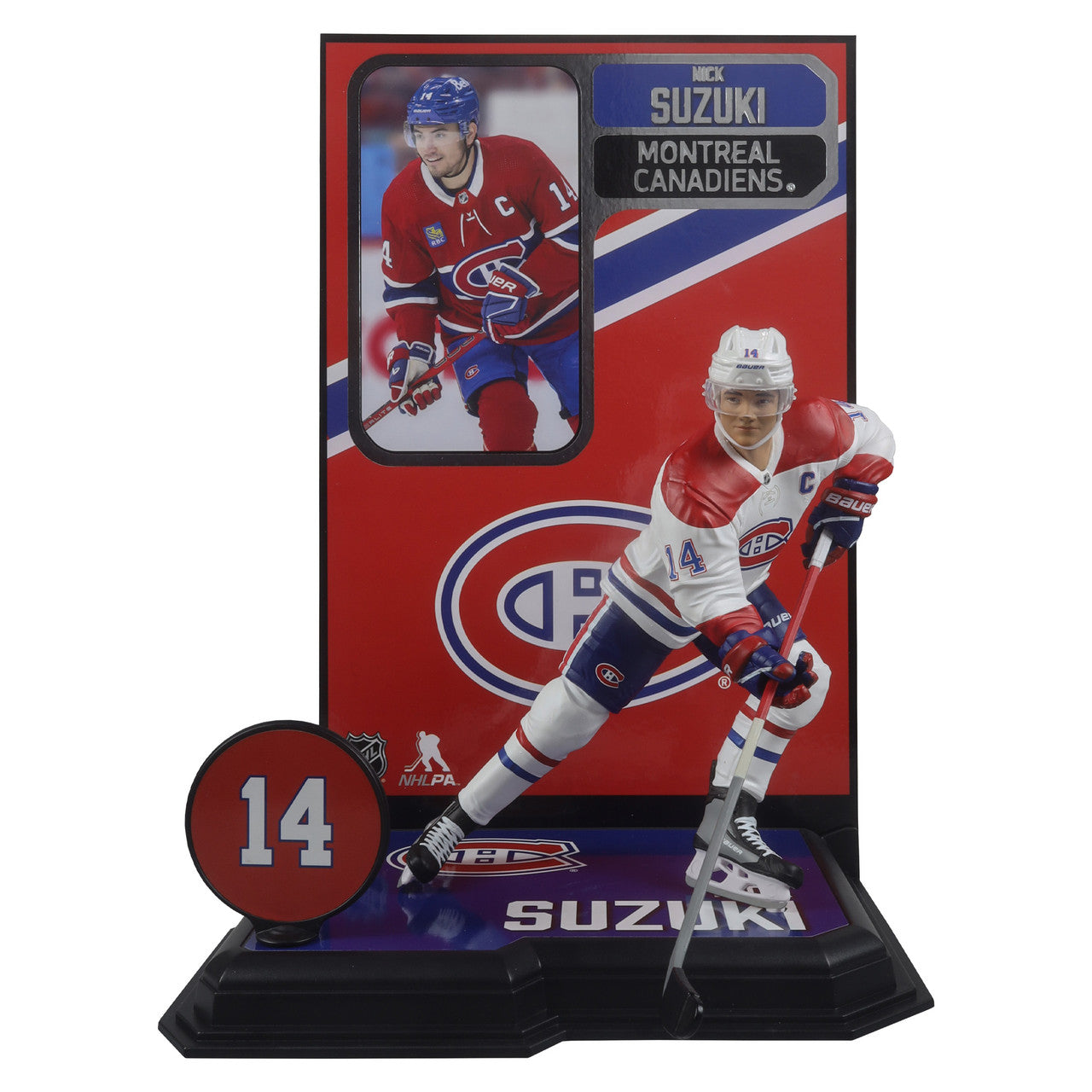 Nick Suzuki Montreal Canadiens NHL McFarlane Toys Away Uniform Legacy Series 7" Action Figure