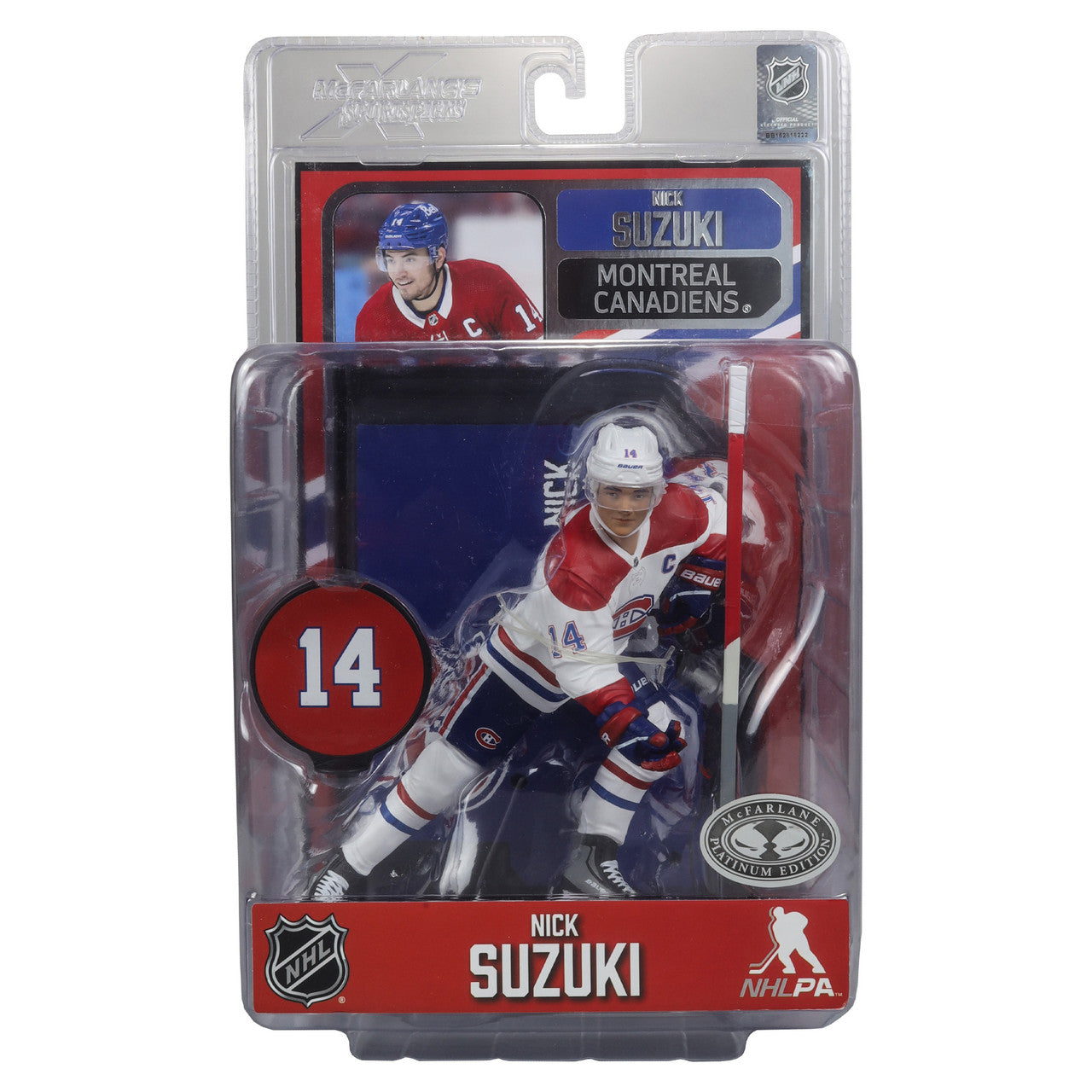 Nick Suzuki Montreal Canadiens NHL McFarlane Toys Away Uniform Legacy Series 7" Action Figure