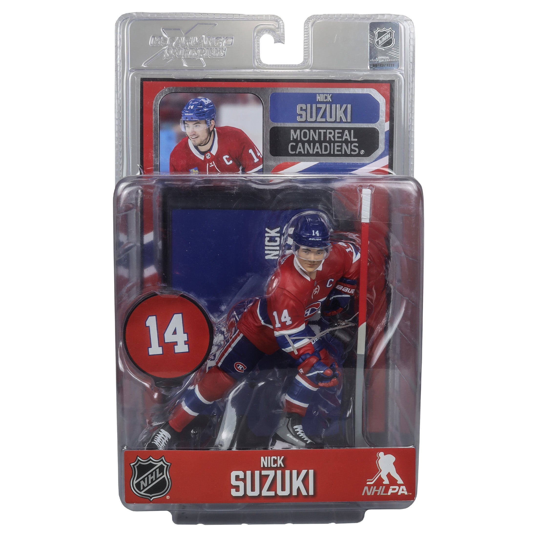 Nick Suzuki Montreal Canadiens NHL McFarlane Toys Home Uniform Legacy Series 7" Action Figure