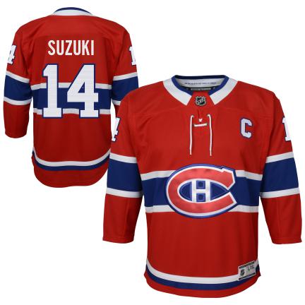 Nick Suzuki Montreal Canadiens NHL Outerstuff Youth Red Premier Jersey