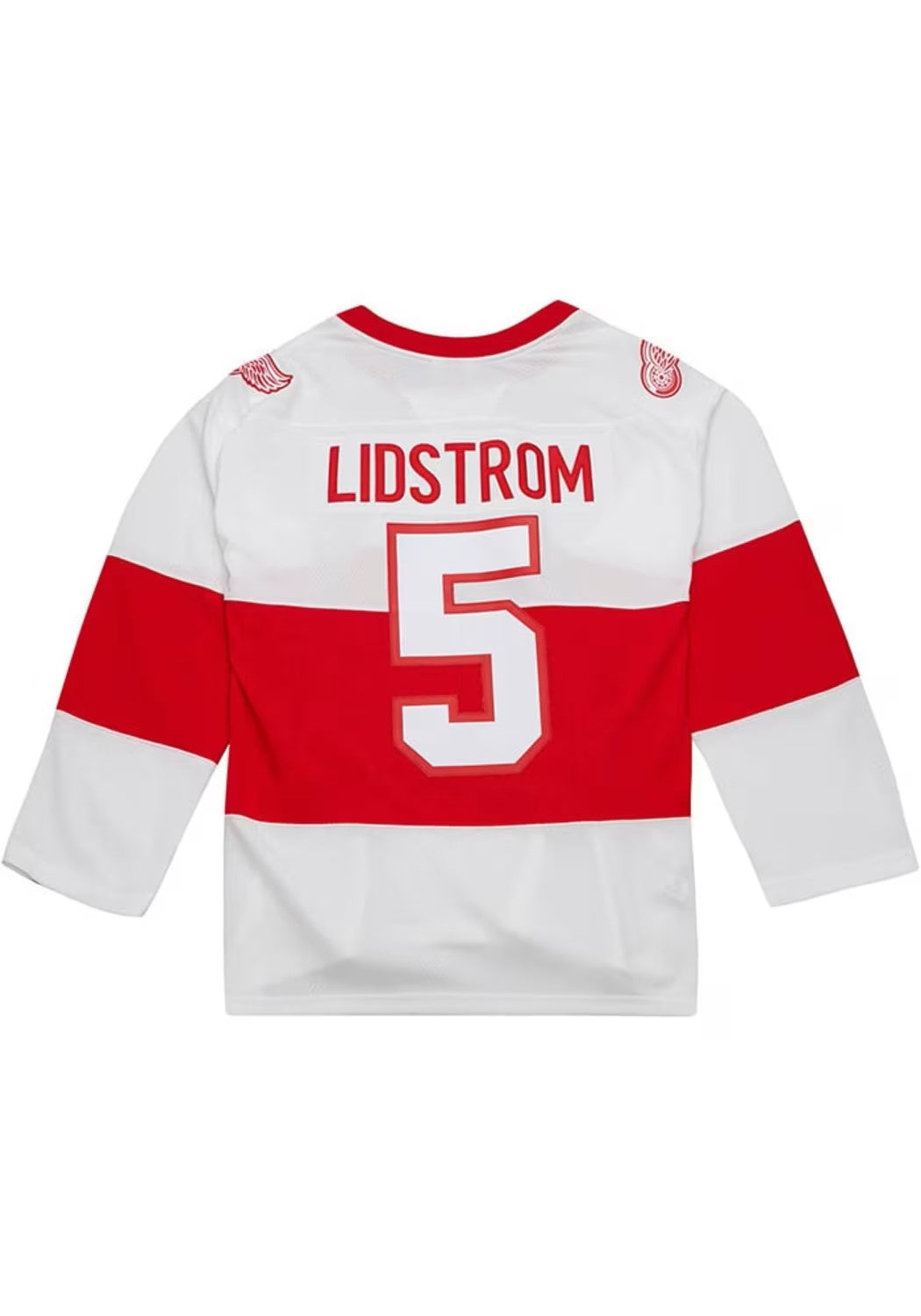 Maillot authentique Mitchell &amp; Ness pour homme, blanc, 2008, ligne bleue, des Red Wings de Detroit de Nicklas Lidstrom