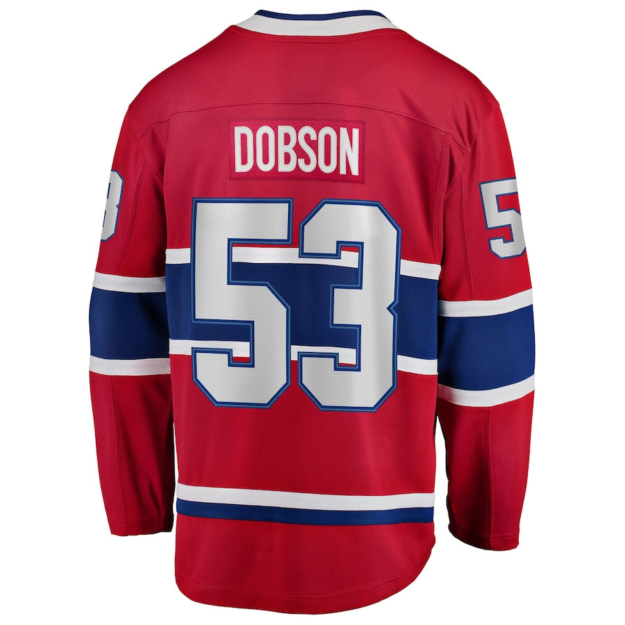 Noah Dobson Montreal Canadiens NHL Fanatics Branded Men's Red Breakaway Jersey