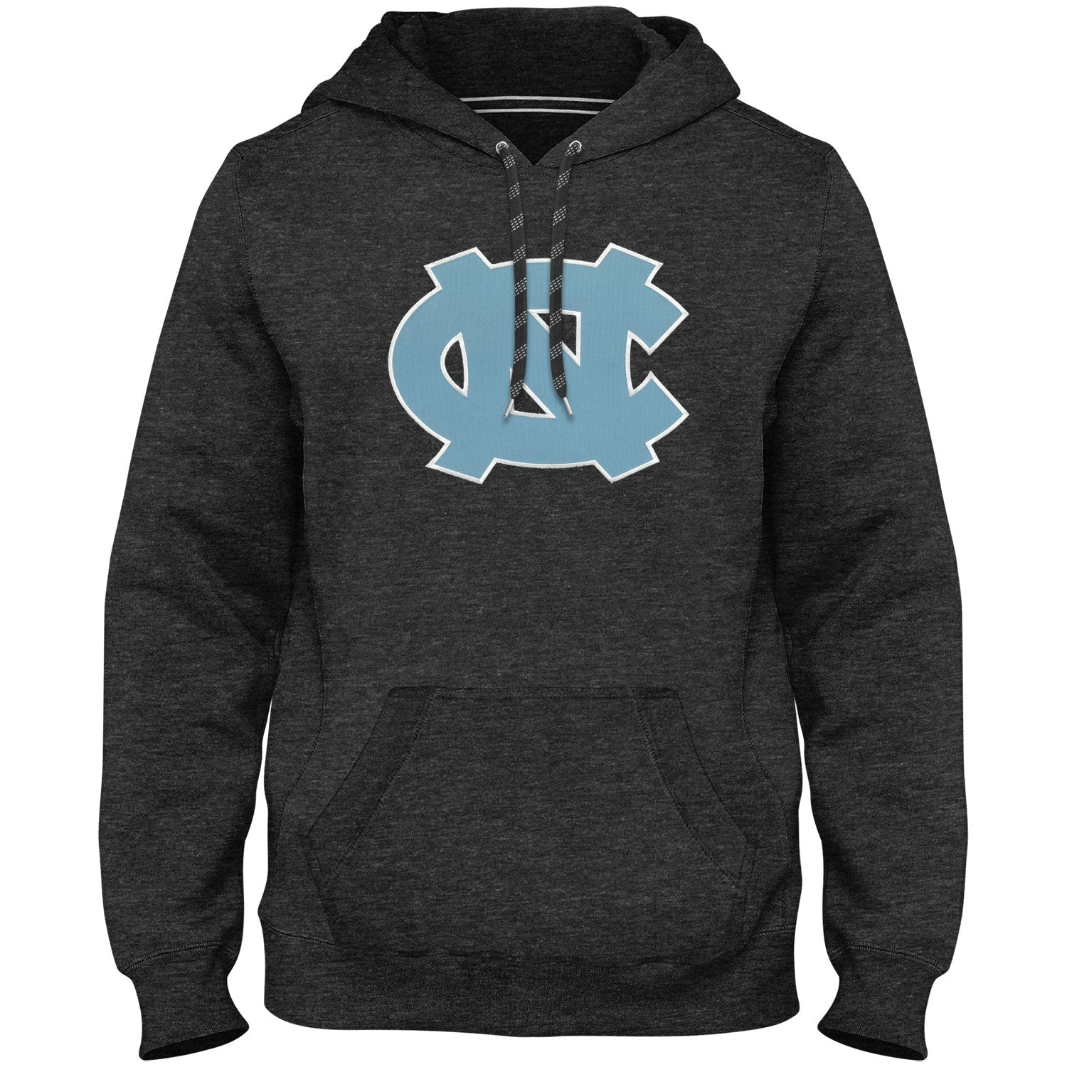 North Carolina Tar Heels NCAA Bulletin Sweat à capuche avec logo en sergé Charcoal Express pour hommes